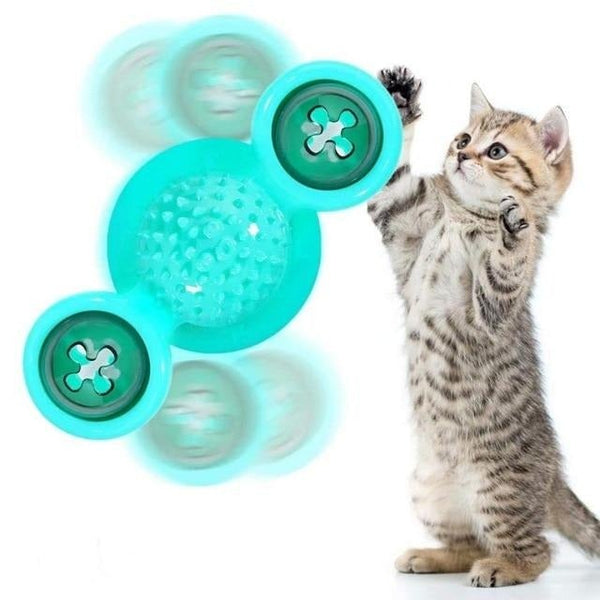 Scratch Hair Interactive Windmill Cat Toy