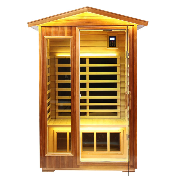 Outdoor Far-Infrared Sauna for Two People Ideal for Relaxation and Detoxification